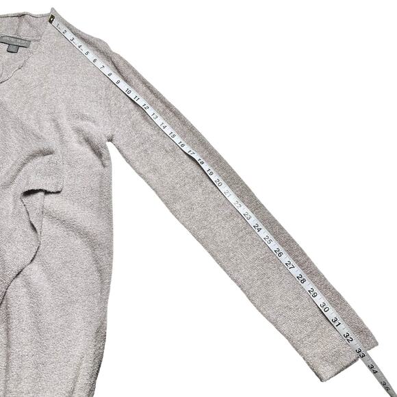 Barefoot Dreams | Women | Cozychic Lite Knit Heather Taupe Flowy Cardigan | L-XL - Picture 7 of 10